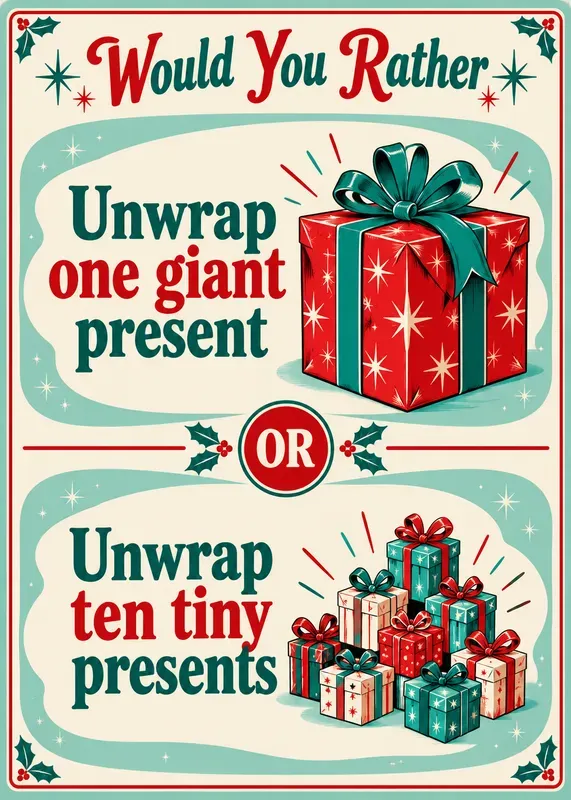 Christmas Would You Rather Cards
