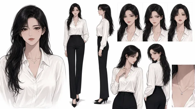 Consistent Webtoon Character Sheets