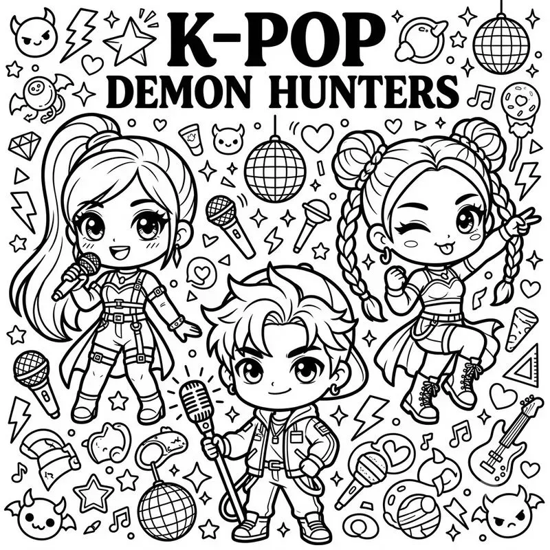 Chibi Coloring Book Generator