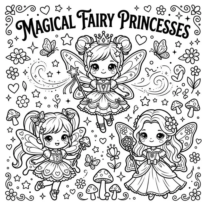 Chibi Coloring Book Generator