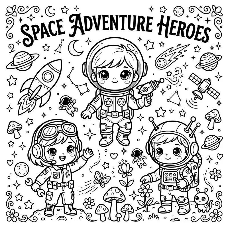 Chibi Coloring Book Generator