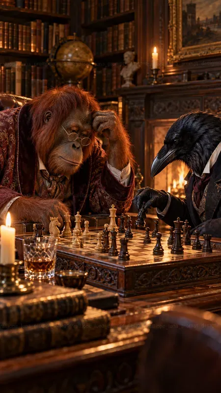 Hyperrealistic Animal Chess