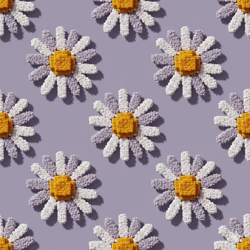 Tactile Voxel Seamless Patterns