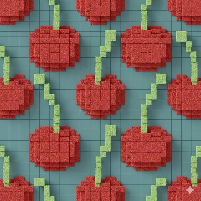 Tactile Voxel Seamless Patterns