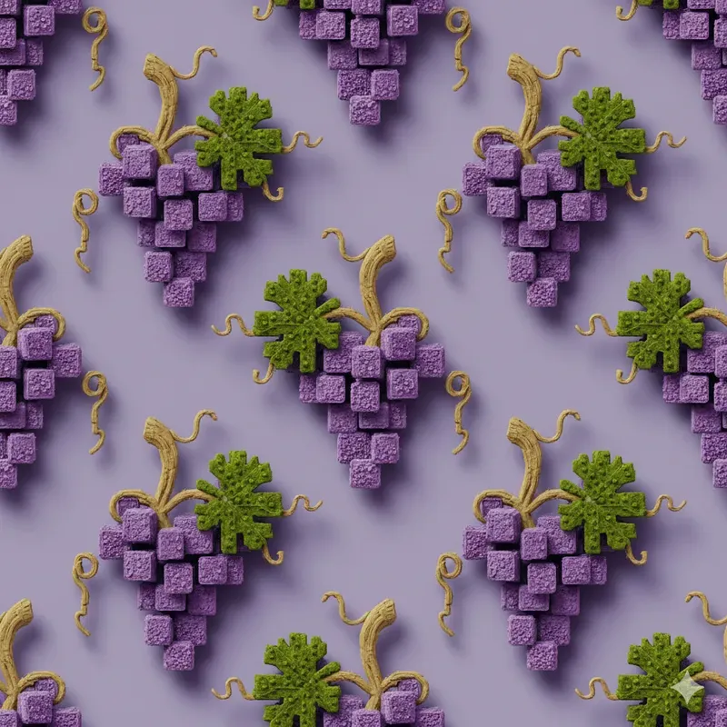 Tactile Voxel Seamless Patterns