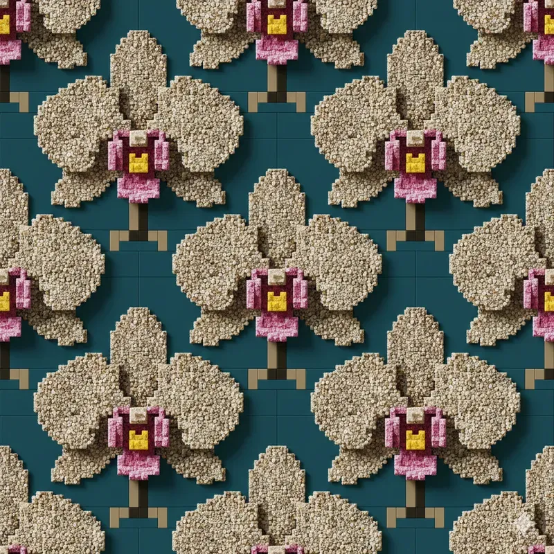 Tactile Voxel Seamless Patterns