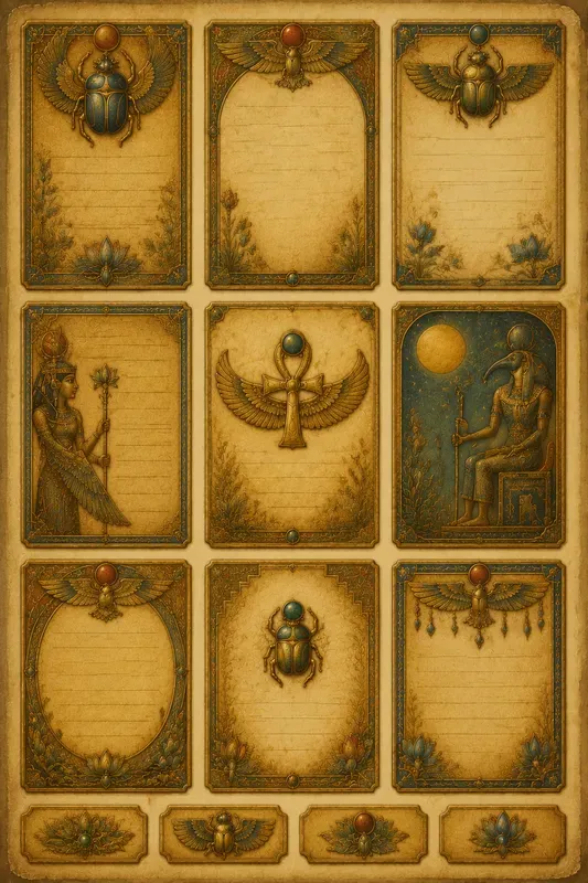 Egyptian Metalwork Ephemera Generator