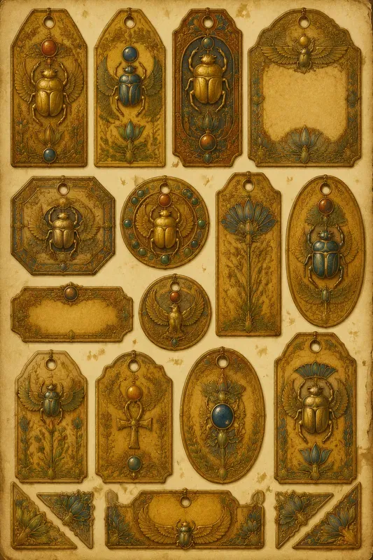 Egyptian Metalwork Ephemera Generator