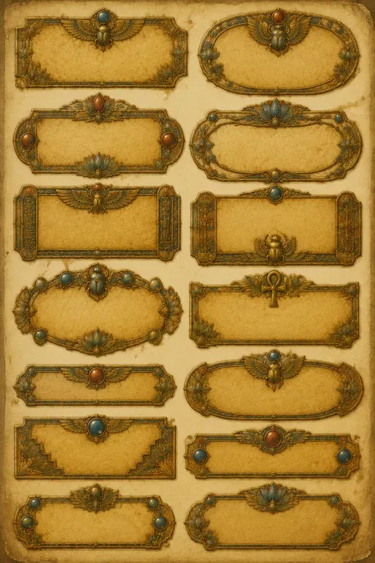 Egyptian Metalwork Ephemera Generator
