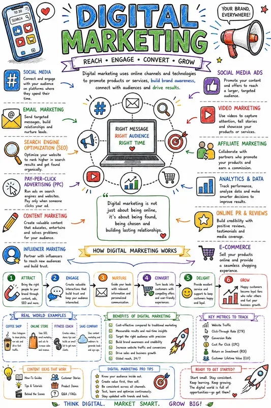Cute Whiteboard Learning Posters