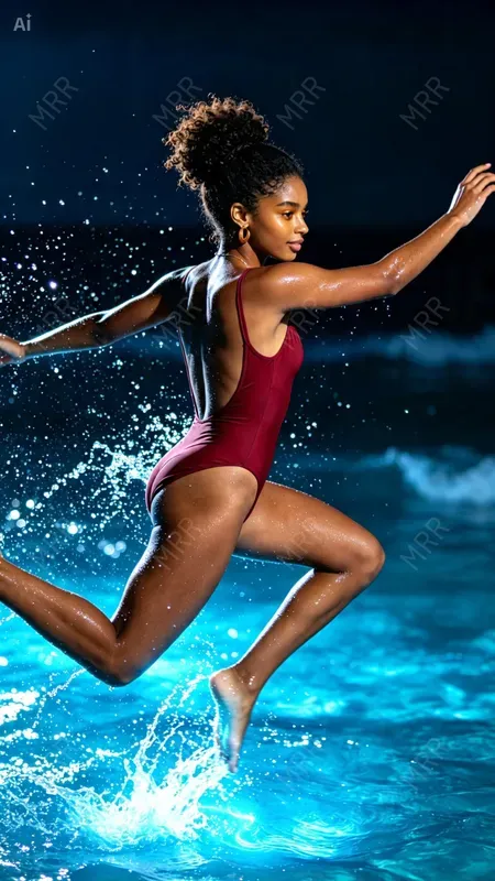 Dramatic Water Leap Portraits