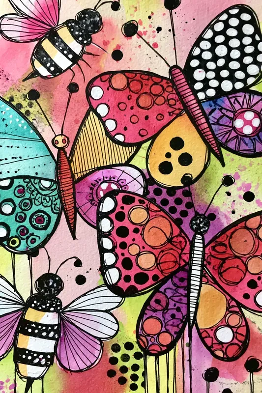 Whimsical Doodles Journal Pages