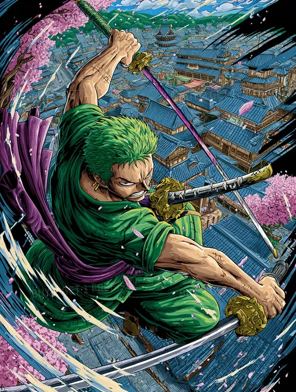Epic Pirate Anime Adventure Art
