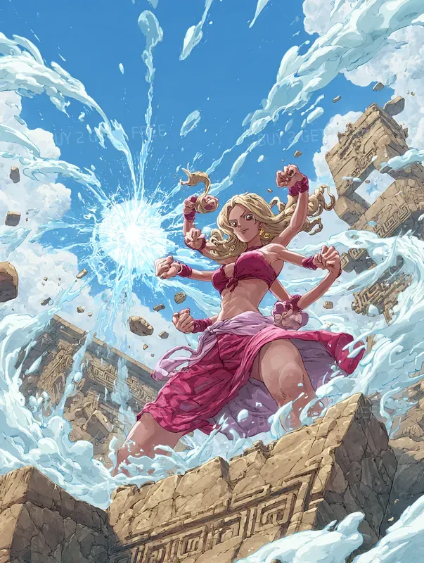 Epic Pirate Anime Adventure Art