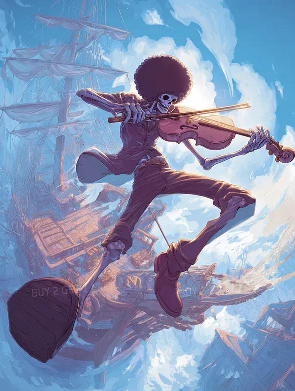 Epic Pirate Anime Adventure Art