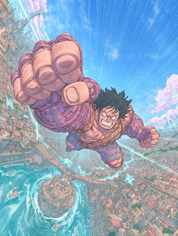 Epic Pirate Anime Adventure Art