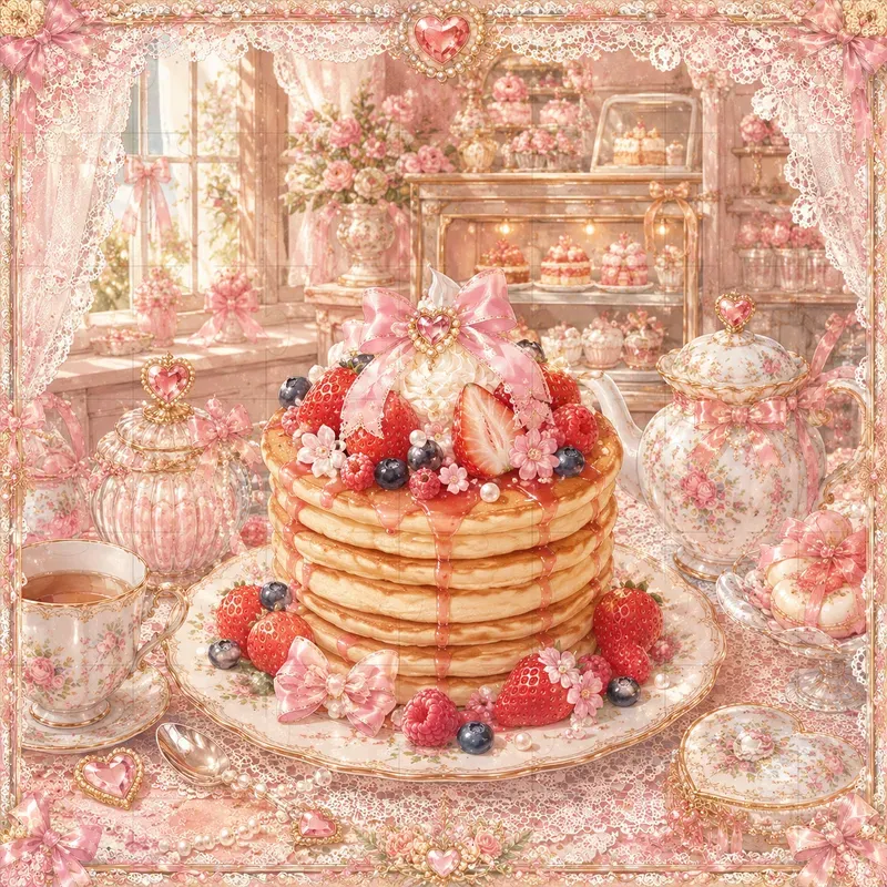 Retro Pastel Coquette Food Art
