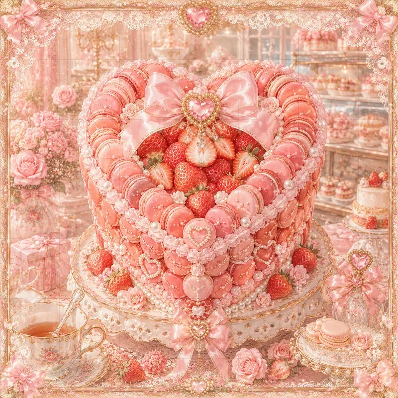 Retro Pastel Coquette Food Art
