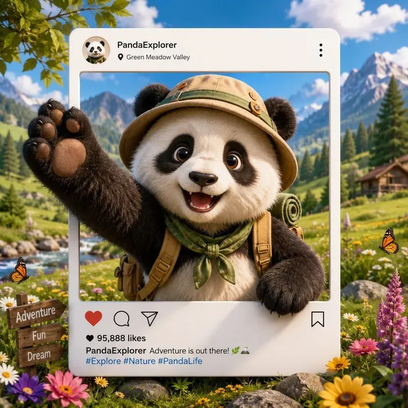 Cute Animal Adventure Frames