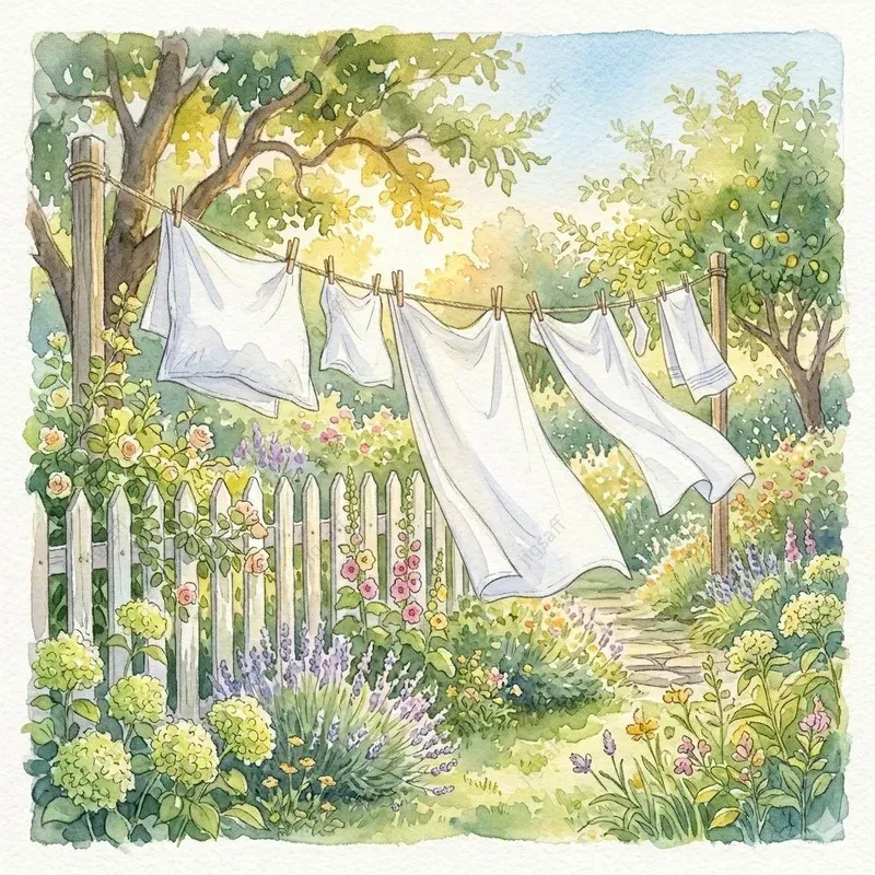 Soft Watercolor Garden Aesthetics