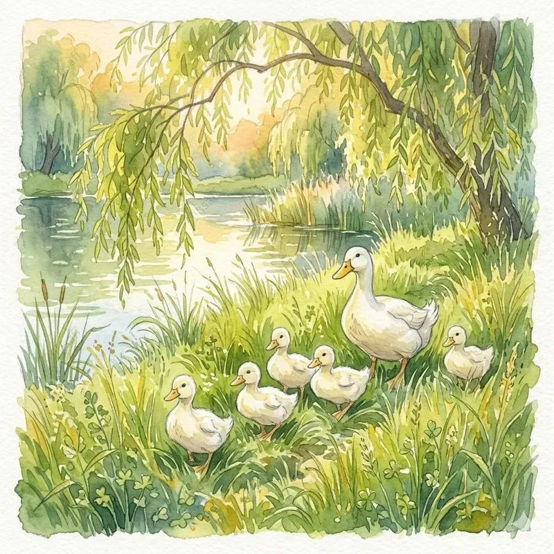 Soft Watercolor Garden Aesthetics