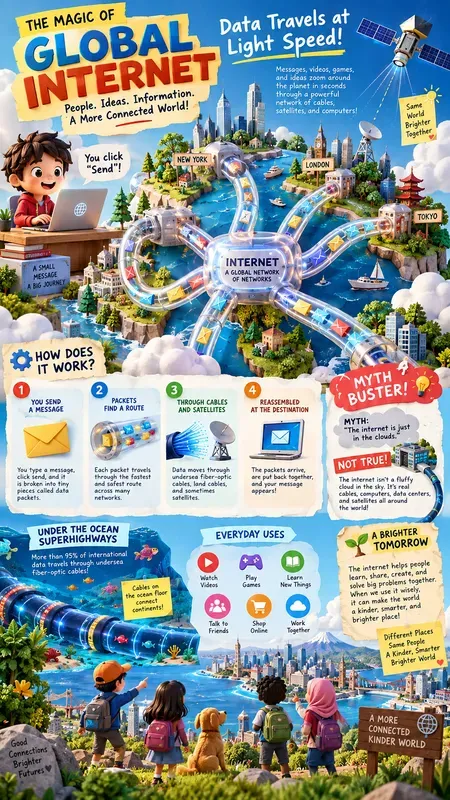 Whimsical Vertical Kids Info Graphics
