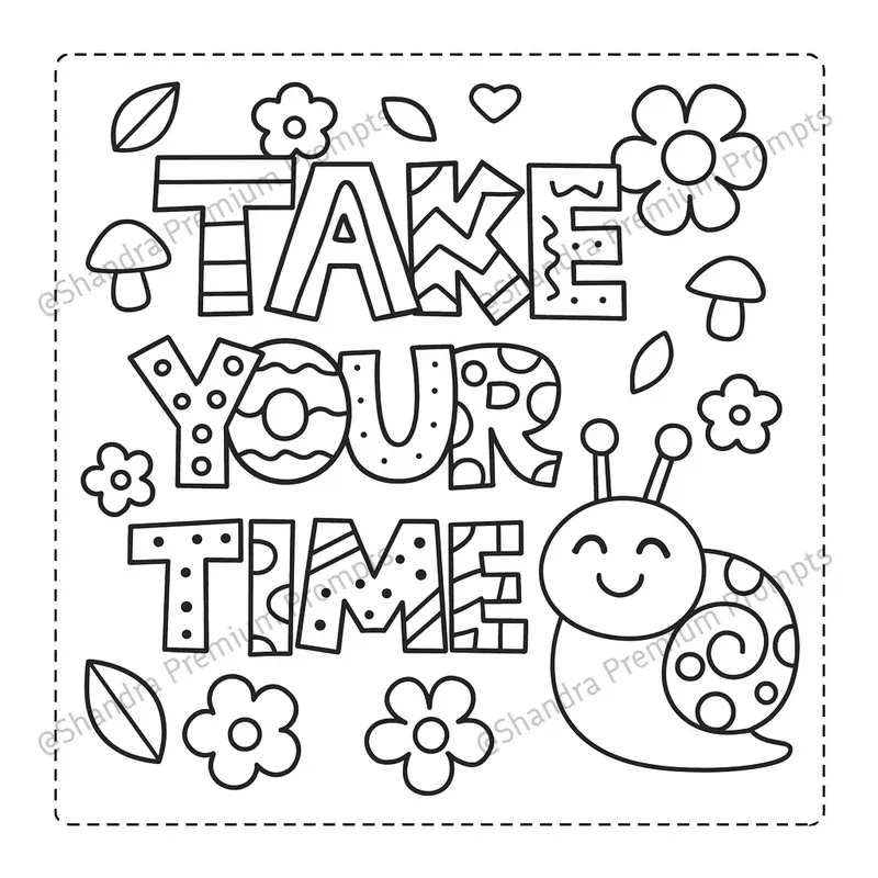 Playful Motivational Kids Coloring Pages
