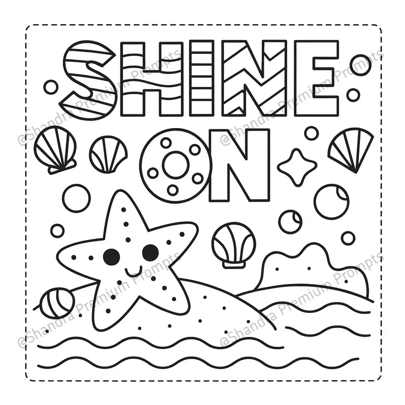 Playful Motivational Kids Coloring Pages