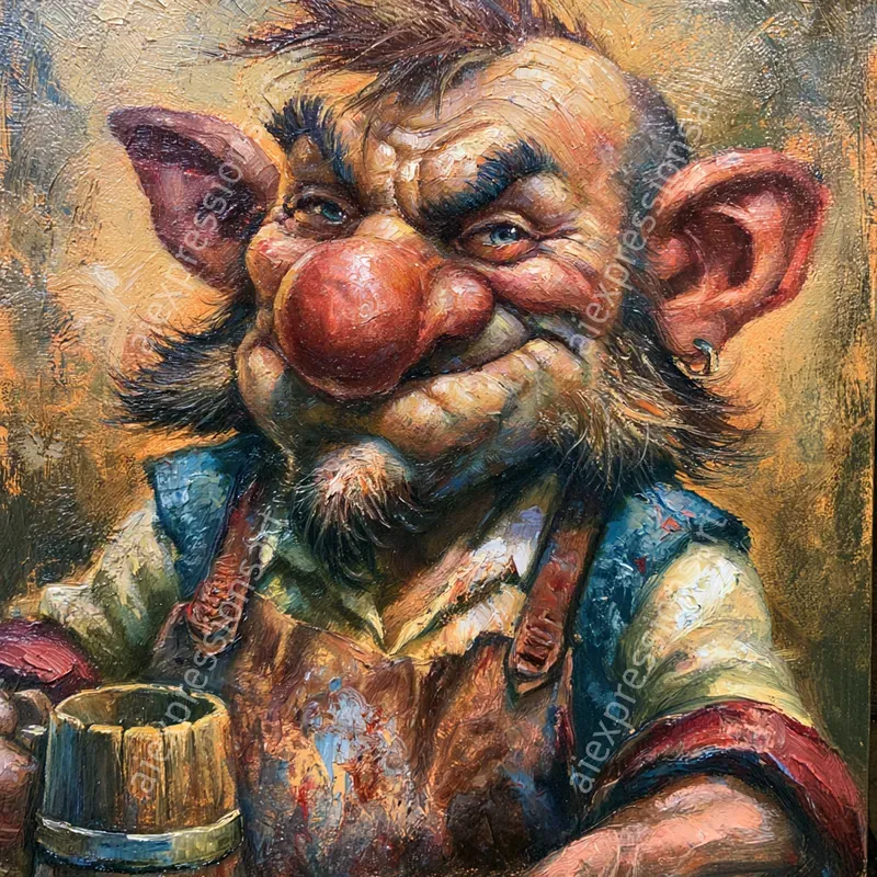 Expressive Fantasy RPG Oil Characters