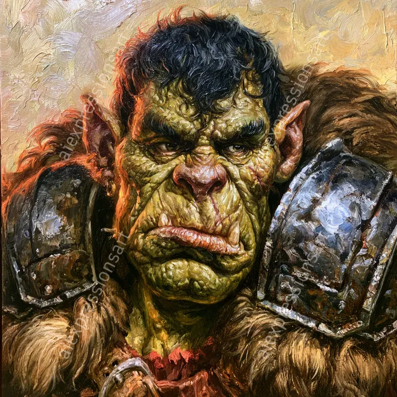 Expressive Fantasy RPG Oil Characters