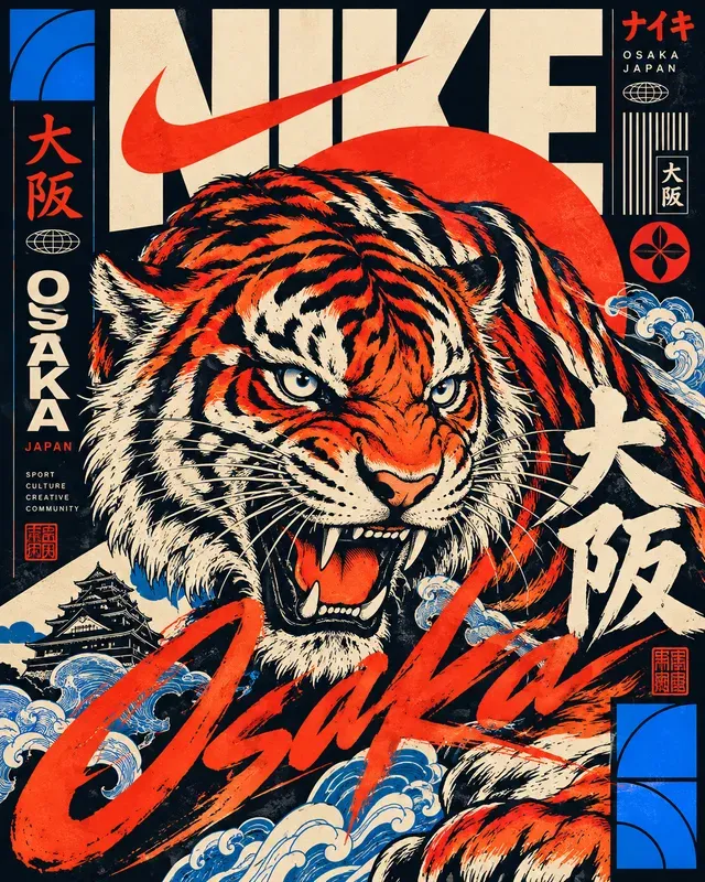 Japanese Retro Brand Posters