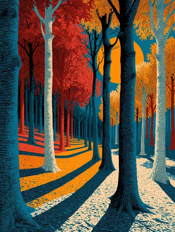 Retro Risograph Surreal Art