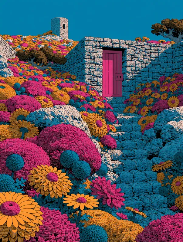 Retro Risograph Surreal Art