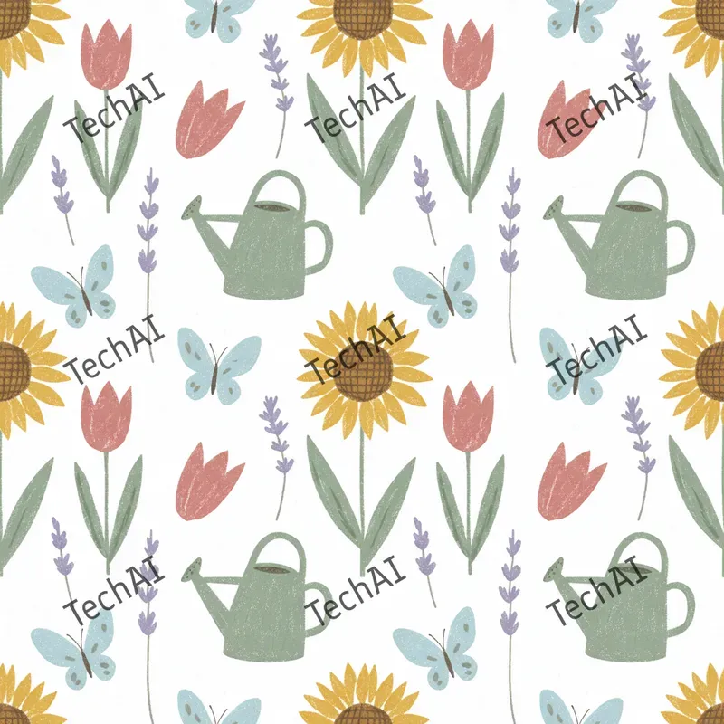 Pastel Naive Chalk Patterns