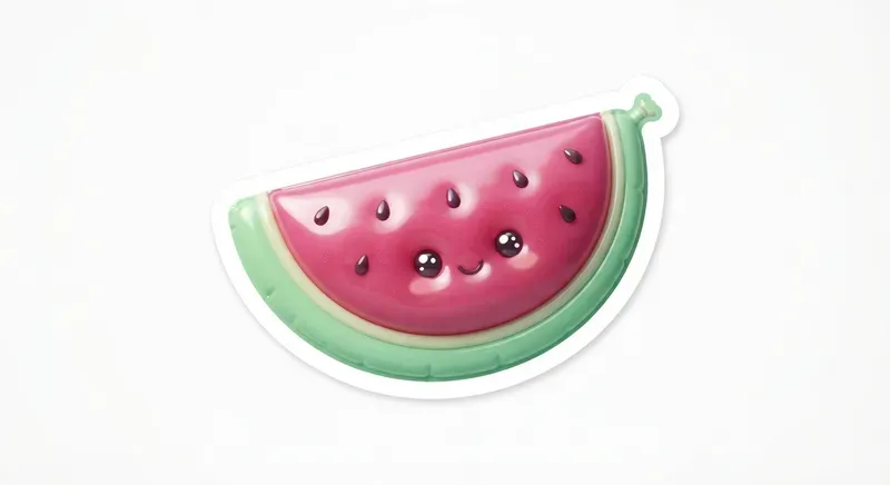 Cute 3D Puffy Food Stickers