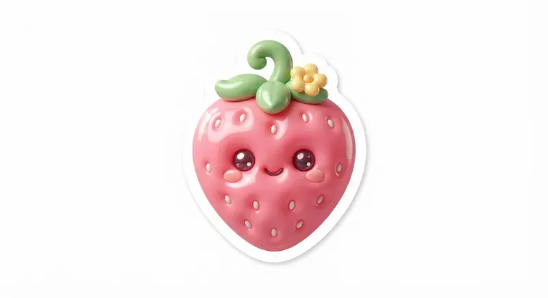 Cute 3D Puffy Food Stickers