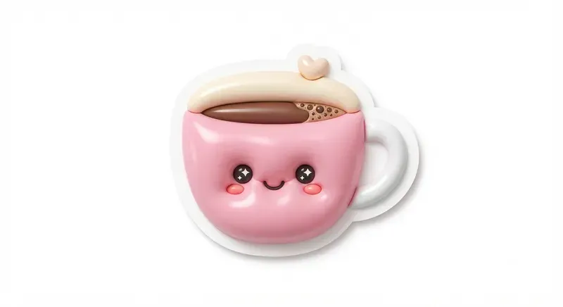 Cute 3D Puffy Food Stickers