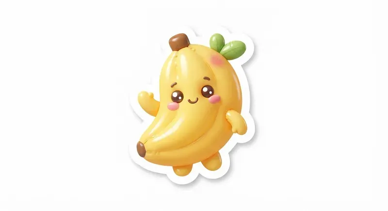 Cute 3D Puffy Food Stickers