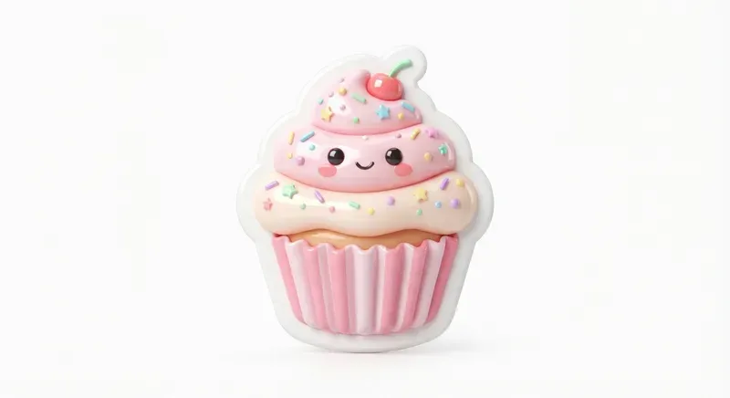 Cute 3D Puffy Food Stickers