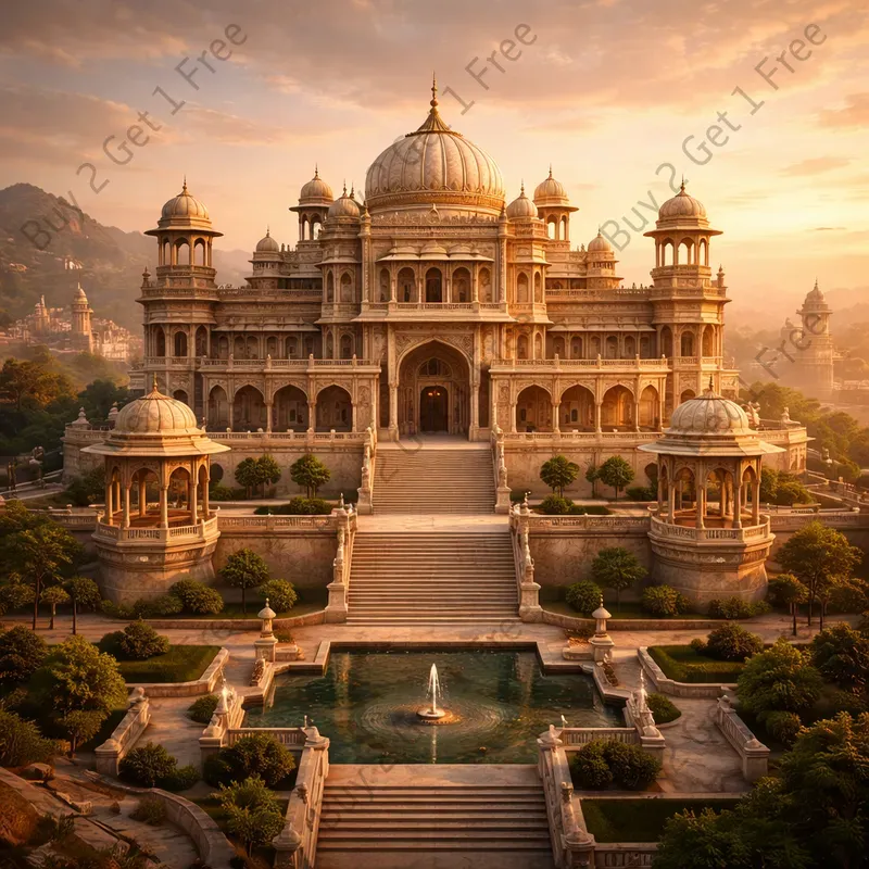 Luxury Palace Architecture 3D Models