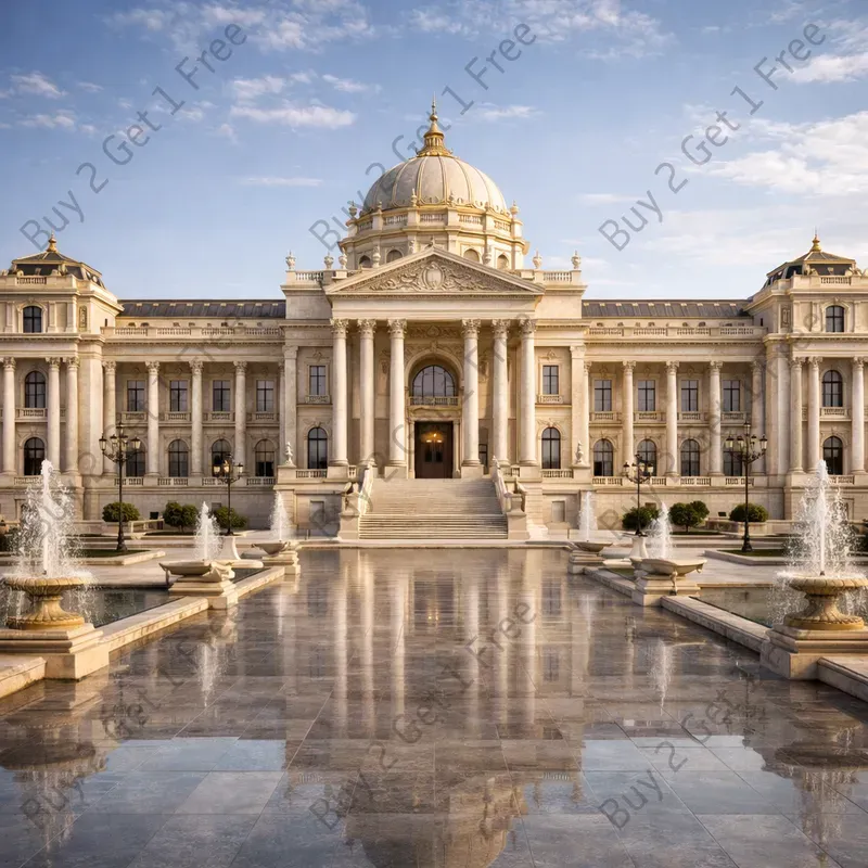 Luxury Palace Architecture 3D Models