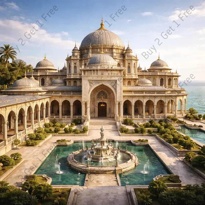 Luxury Palace Architecture 3D Models