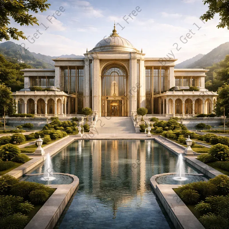 Luxury Palace Architecture 3D Models