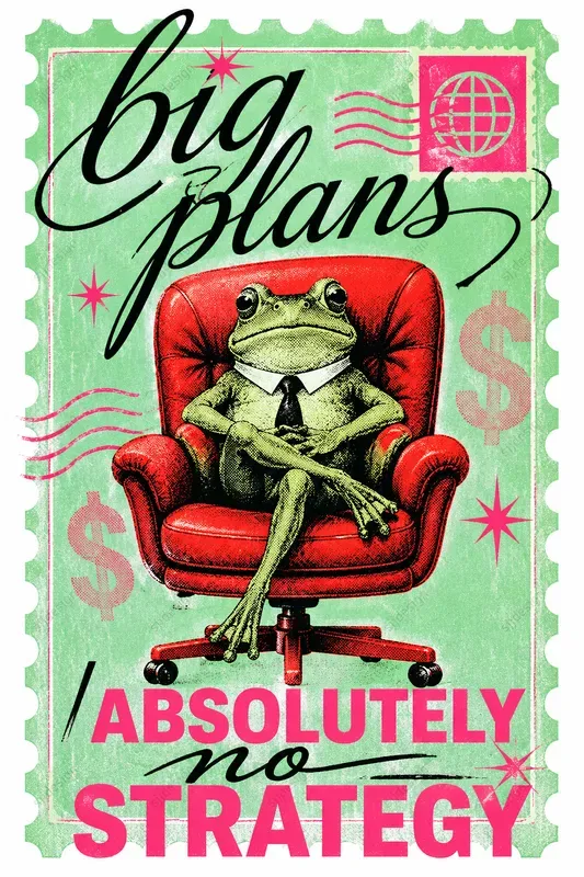 Ironic Zine Office Stamp Animal Posters
