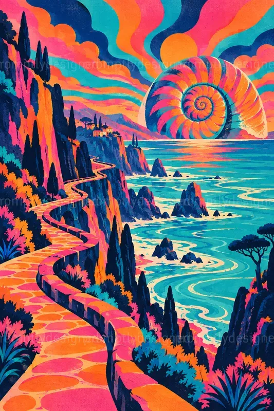Psychedelic Landscape Posters