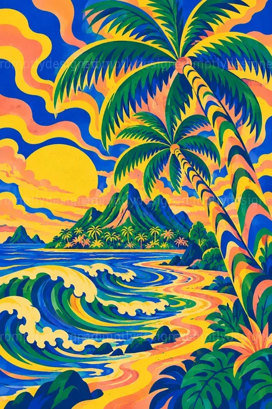 Psychedelic Landscape Posters