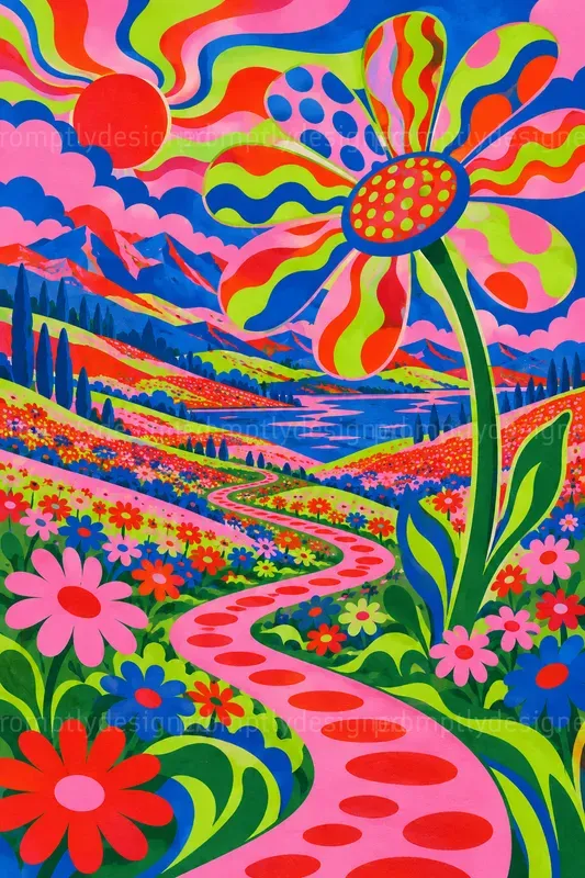 Psychedelic Landscape Posters