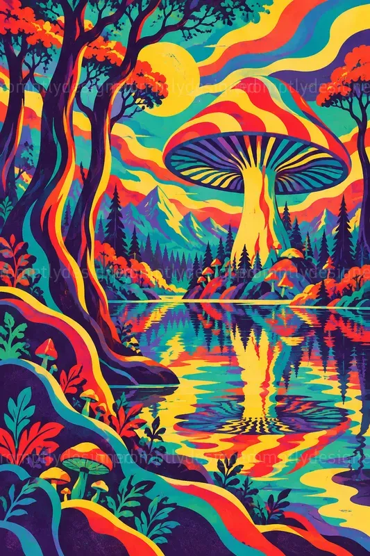 Psychedelic Landscape Posters