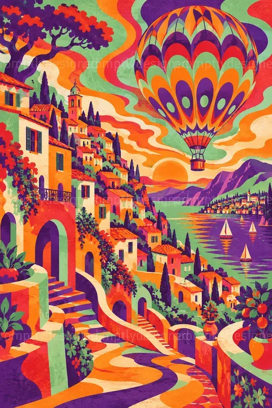 Psychedelic Landscape Posters