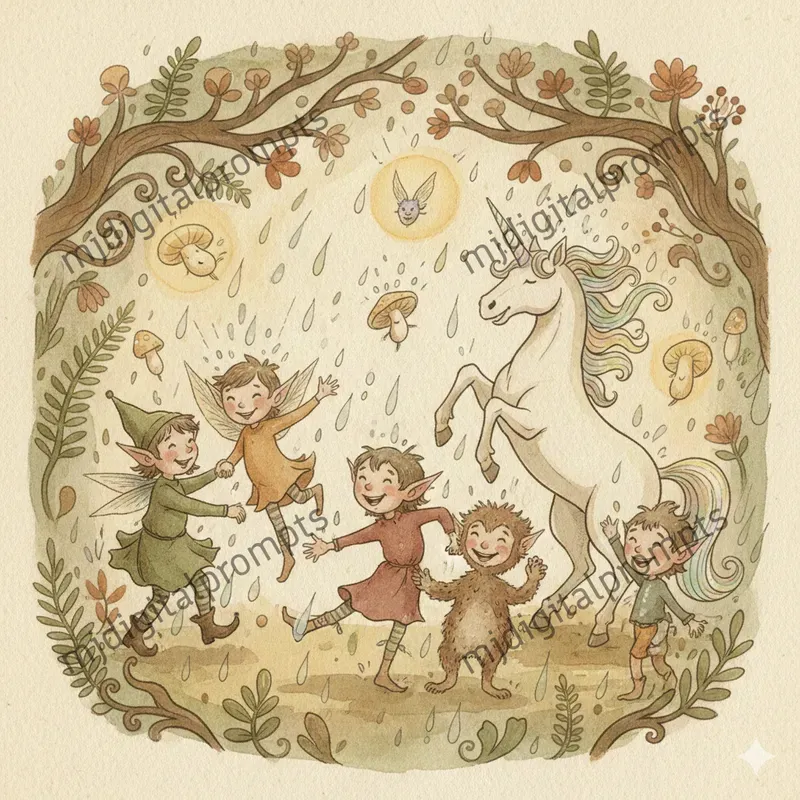 Whimsical Cozy Storybook Illustrations